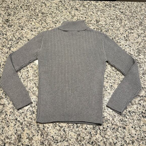 Northern Reflections Vintage Ribbed Gray Turtleneck Women's L Cotton Cozycore - Picture 1 of 6